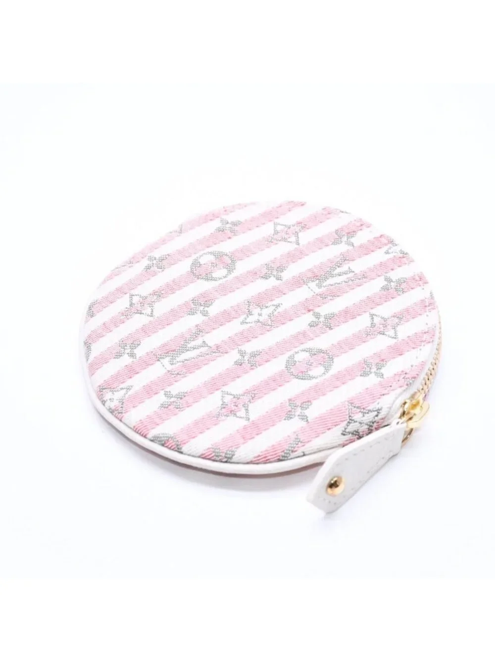 Louis Vuitton Monogram Mini Orchid Croisette Porte Monnaie Rond Coin Purse Case